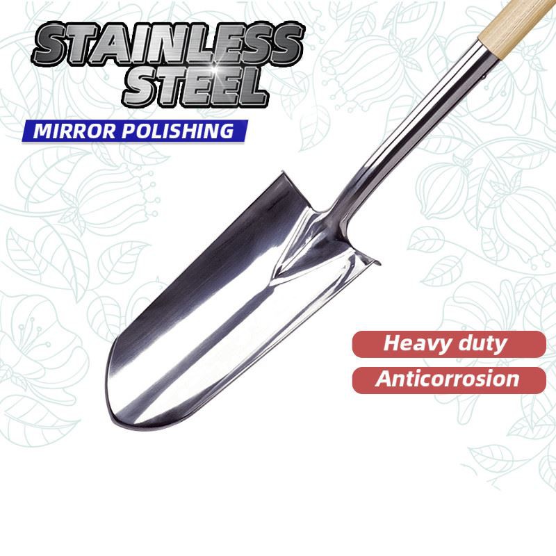 Narrow spade shovel blade