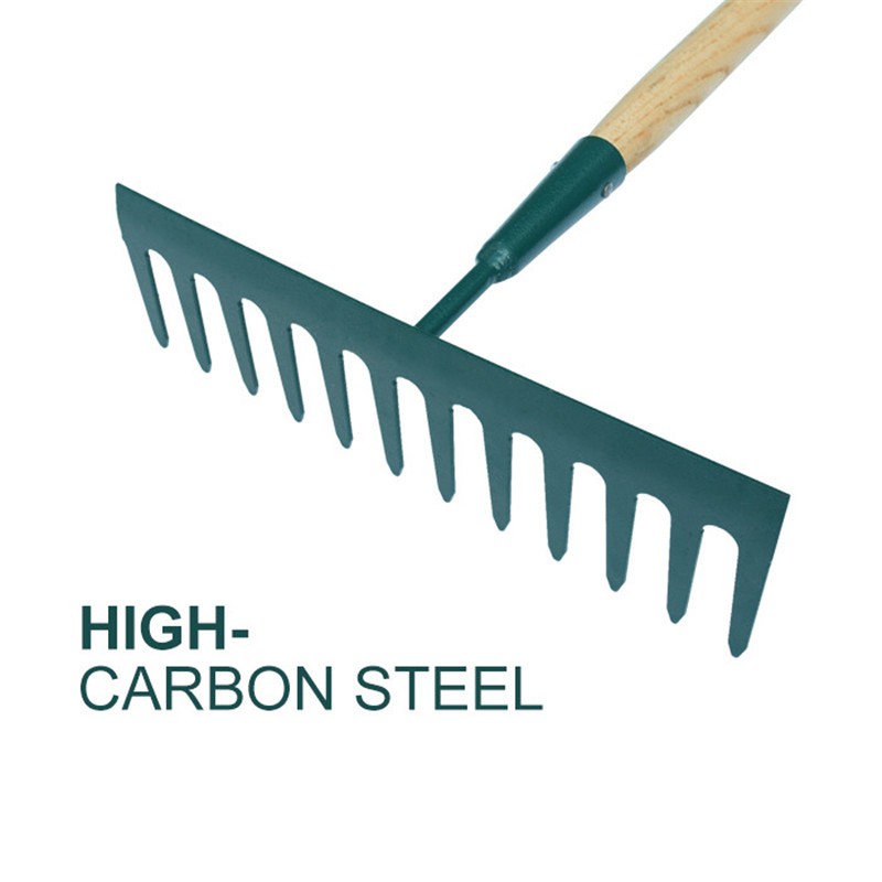 product-800-800 wooden garden rake 12 teeth head