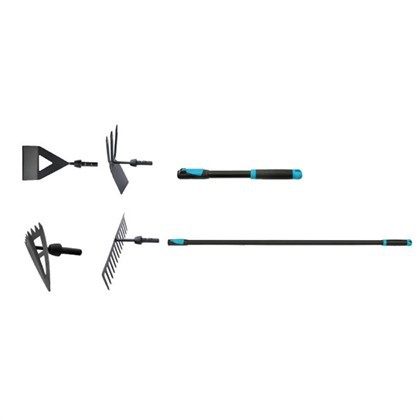 Klein tuingereedschap met lange steel